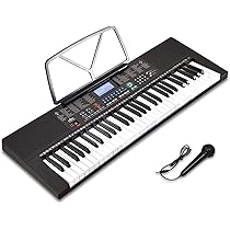 【M1727-115-81】電子キーボード 【61鍵盤】 350種類の楽器音色 Amazon | RiZKiZ 電子キーボード 【61鍵盤】 350種類の楽器音色 リズム